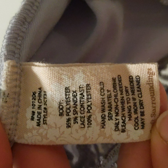 Soft Surroundings Women's Velvet And Lace Trim Tunic Top - Picture 5 of 6